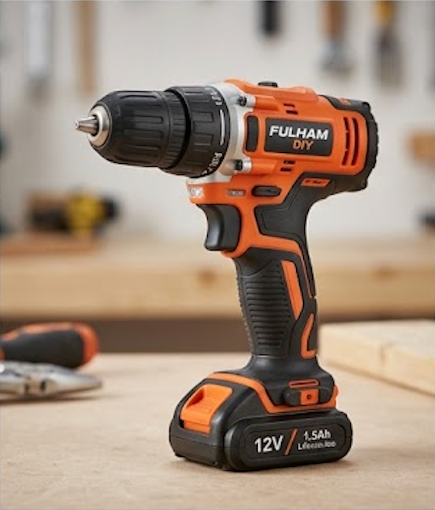 Fulham DIY Compact 12V Cordless Drill/Driver - Everyday Comfort Series