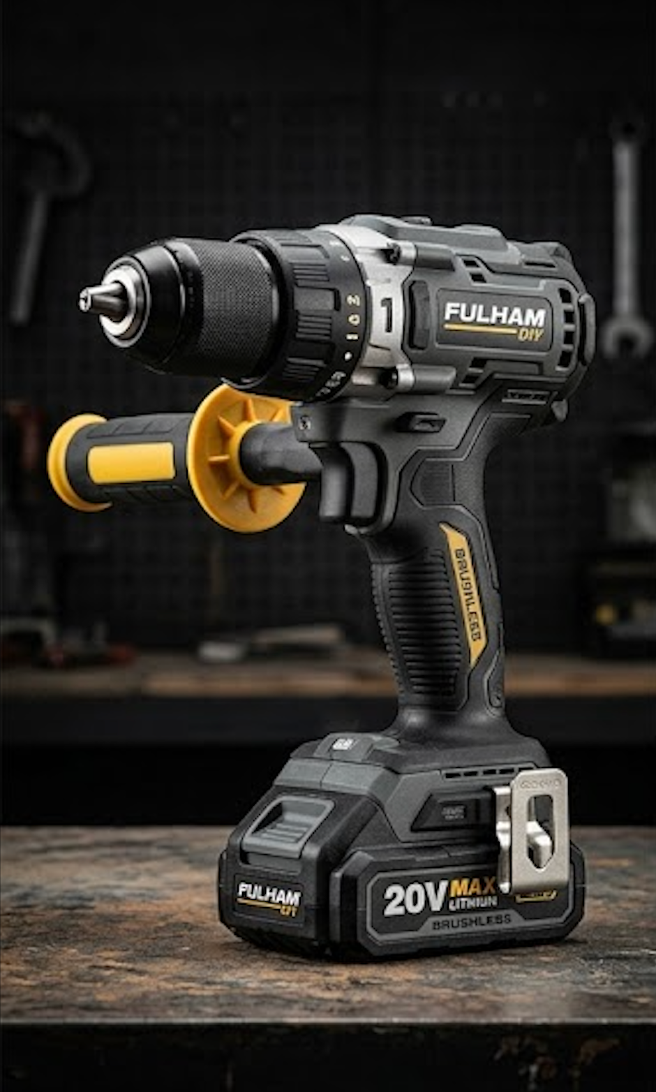 Fulham DIY Heavy-Duty 20V Combi Hammer Drill