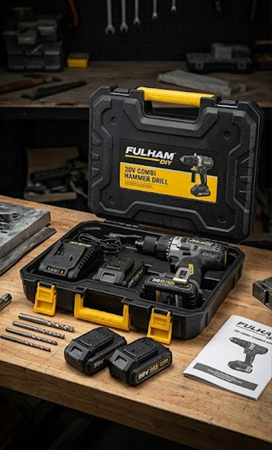 Fulham DIY Heavy-Duty 20V Combi Hammer Drill