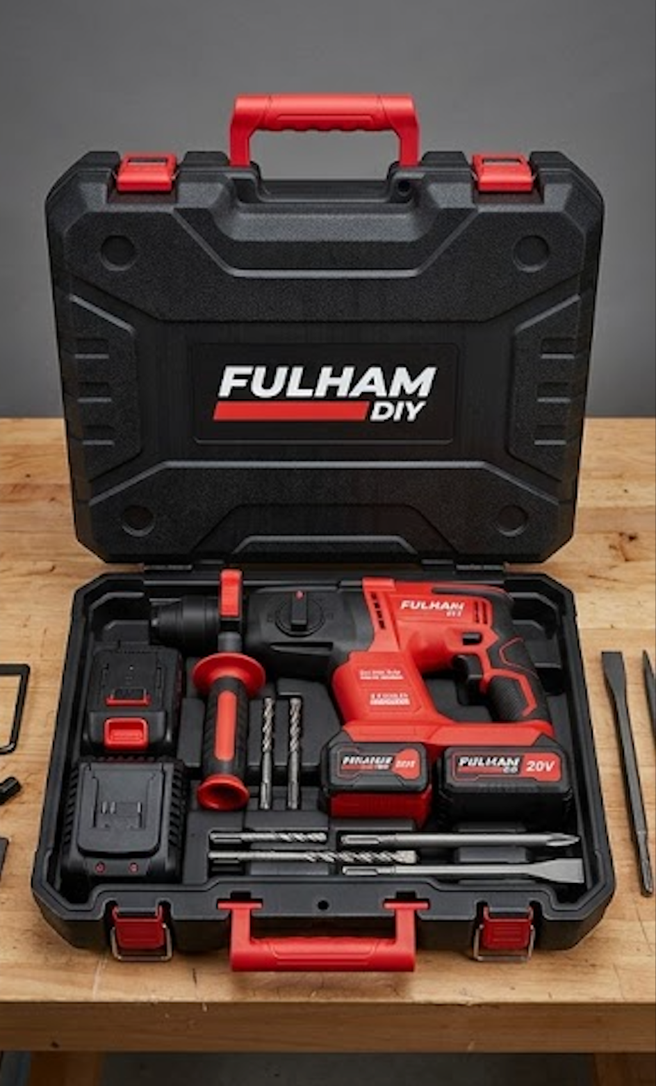Fulham DIY Heavy-Duty 20V SDS-Plus Rotary Hammer